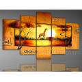 Home Decoration African Art Oil Painting on Canvas (AR-092)